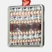 Rhinestonen en parels — juwelen metalen ornament (Links)