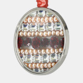 Rhinestonen en parels —  juwelen metalen ornament (Links)