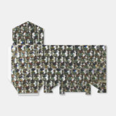 Rhinestonen -  juwelen bedankdoosjes (Uitgevouwen)
