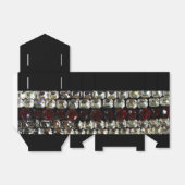 Rhinestonen -  juwelen bedankdoosjes (Uitgevouwen)