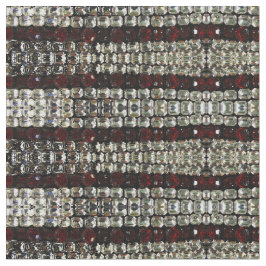 Rhinestonen - rood en helder stof