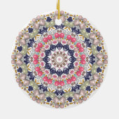 Rhinestonen, sequenties, confetti keramisch ornament (Achterkant)