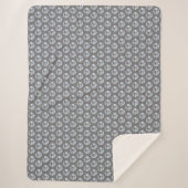 Rhinestones grijs bg sherpa deken (Voorkant)