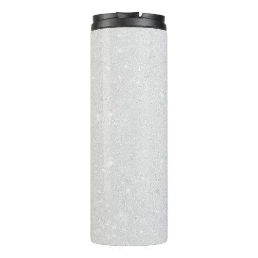 Rhinestones Monogram Een Glitter Sparkle Wit Chic Thermosbeker (Achterkant)