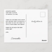 Rhinestones Royal Blue 60th Birthday Hartelijk dan Briefkaart (Achterkant)