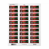Rhinestones Sneeuwman Retouradreslabel Etiket (Full Sheet)
