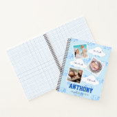 Rhino 1e verjaardag Baby Milestone Guest Notitiebo Notitieboek (Binnen)