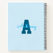 Rhino 1e verjaardag Baby Milestone Guest Notitiebo Notitieboek (Achterkant)