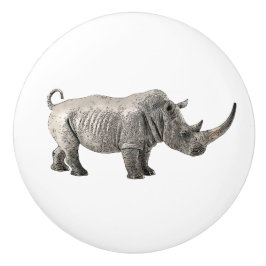 Rhino African Animal Oerwoud Drawer Keramische Knop