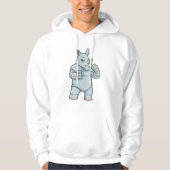 Rhino als Boxer bij Boxing Hoodie (Voorkant)