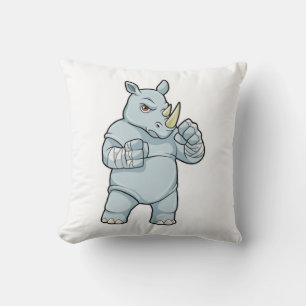 Rhino als Boxer bij Boxing Kussen