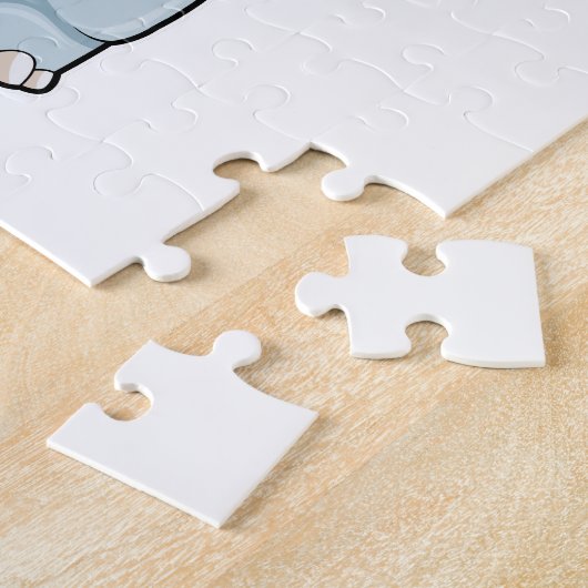 Rhino als Boxer bij Boxing Legpuzzel (Zijkant)