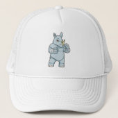 Rhino als Boxer bij Boxing Trucker Pet (Voorkant)
