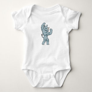 Rhino als extreme Bodybuilder Romper
