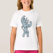 Rhino als extreme Bodybuilder T-shirt (Voorkant)