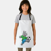 Rhino als voetbalspeler met Voetbal Schort (Insitu)