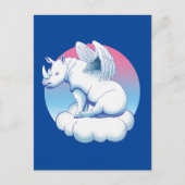 Rhino Angel - Rhinoceros Conservation Awareness Briefkaart (Voorkant)
