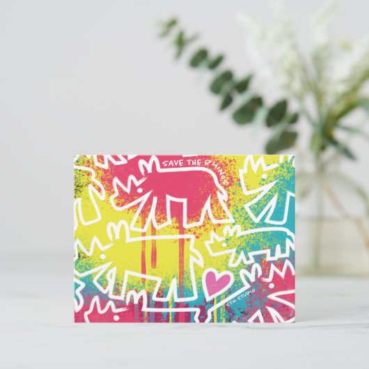 Rhino art. 3 Briefkaart (Staand voorkant)