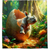 Rhino Art Douchegordijn (Voorkant)