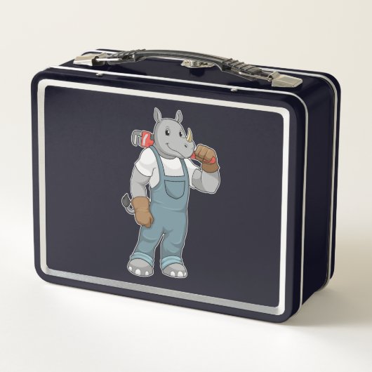 Rhino as Handyman with Water pump plits (Achterkant)