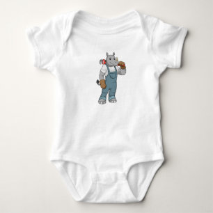 Rhino as Handyman with Water pump plits Romper