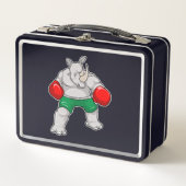 Rhino at Boxing with Boxing gloves (Voorkant)