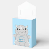 Rhino Baby shower Blue Bedankdoosjes (Geopend)