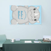 Rhino Baby shower Blue Spandoek (Beurs)
