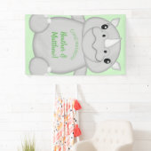 Rhino Baby shower Green Spandoek (Insitu)