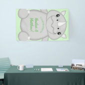 Rhino Baby shower Green Spandoek (Beurs)