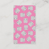 Rhino Baby shower Safari Pink Girl Informatiekaartje (Achterkant)