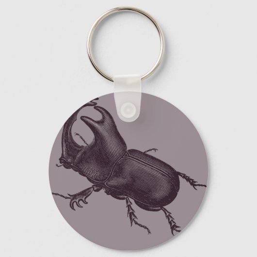 Rhino Beetle, Scarabeus Chorinaeus Sleutelhanger (Voorkant)