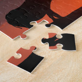 Rhino bij zonsondergang, Masai Mara, Kenia Legpuzzel (Zijkant)