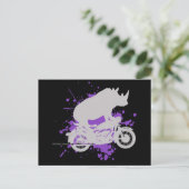 Rhino Biker Briefkaart (Staand voorkant)