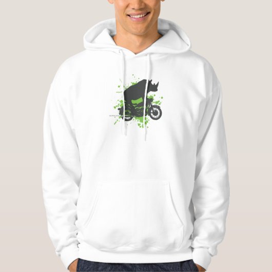 Rhino Biker Hoodie (Voorkant)
