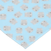 Rhino Birthday Party Blue Tafelkleed (Gekanteld)