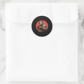 Rhino Boxer Fighter Boxing Ronde Sticker (Tas)