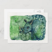 Rhino Briefkaart (Voorkant / Achterkant)