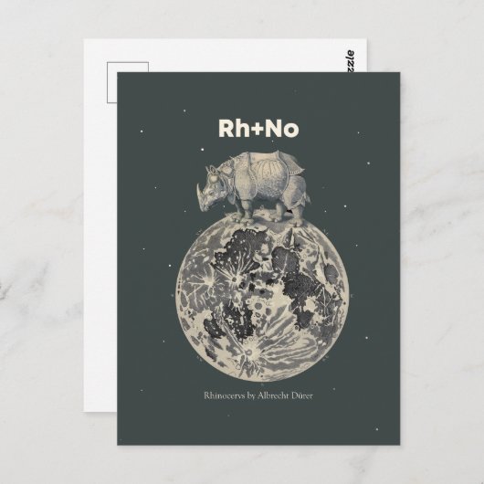 Rhino Briefkaart (Voorkant / Achterkant)