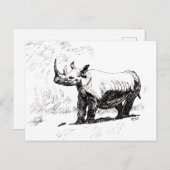 RHINO BRIEFKAART (Voorkant / Achterkant)