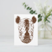 Rhino Briefkaart (Staand voorkant)