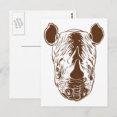 Rhino Briefkaart (Voorkant / Achterkant)