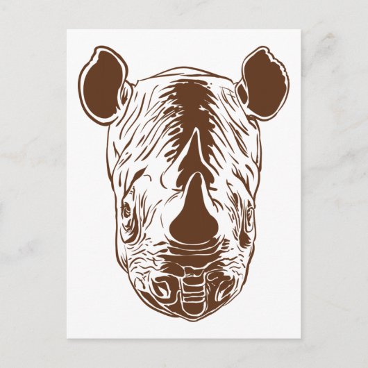 Rhino Briefkaart (Voorkant)