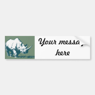 Rhino Bumpersticker