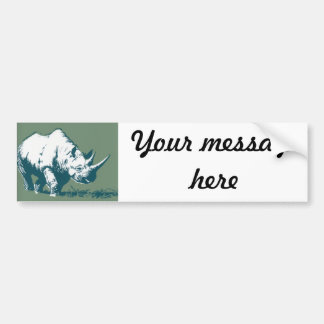 Rhino Bumpersticker