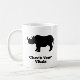 Rhino check je vitale functies koffiemok