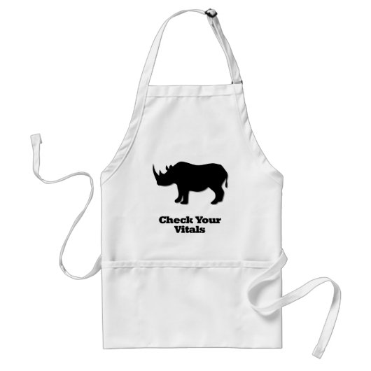 Rhino check je vitale functies standaard schort (Voorkant)