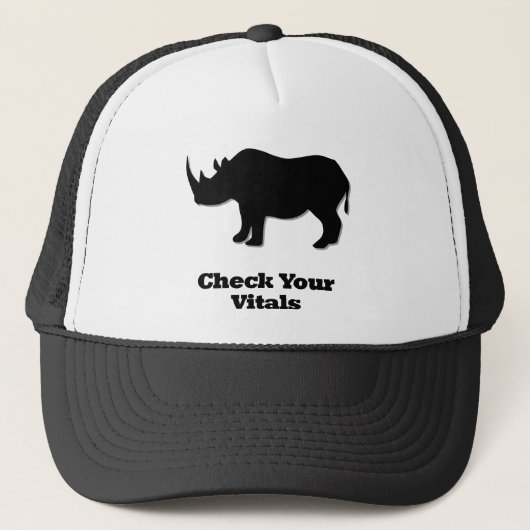 Rhino check je vitale functies trucker pet (Voorkant)