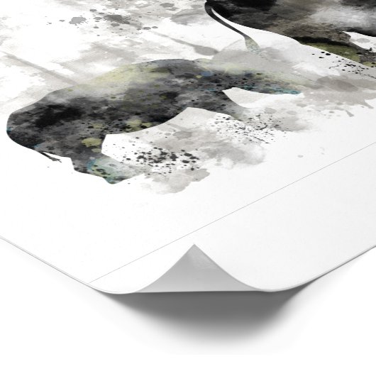 RHINO EN BABY POSTER (Hoek)