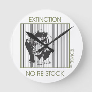 rhino EXTINCTION-klok Ronde Klok